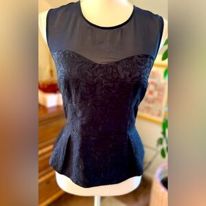 BCBG corseted peplum top